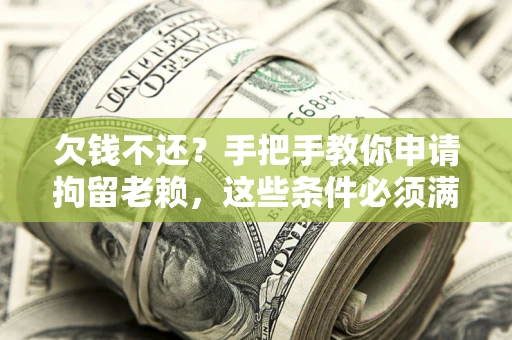 北京欠钱不还?手把手教你申请拘留老赖,这些条件必须满足! 北京欠钱不还?手把手教你申请拘留老赖,这些条件必须满足!